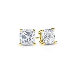 Cushion Cut Swarovski Crystal element Studs